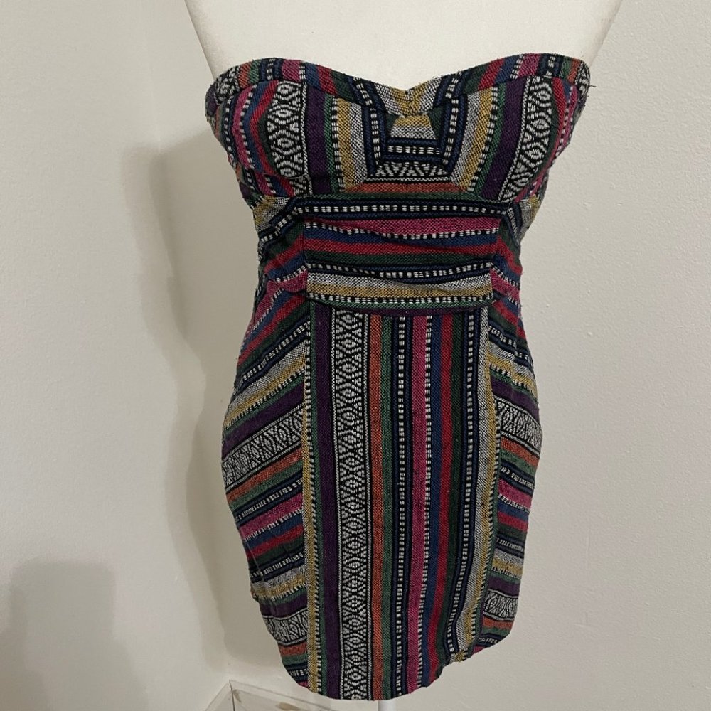 Aztec Multi Colored Mini Dress